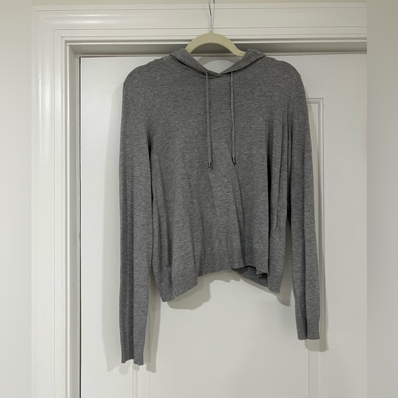Fabletics Gray Hooded Sweater - Picture 1 of 5